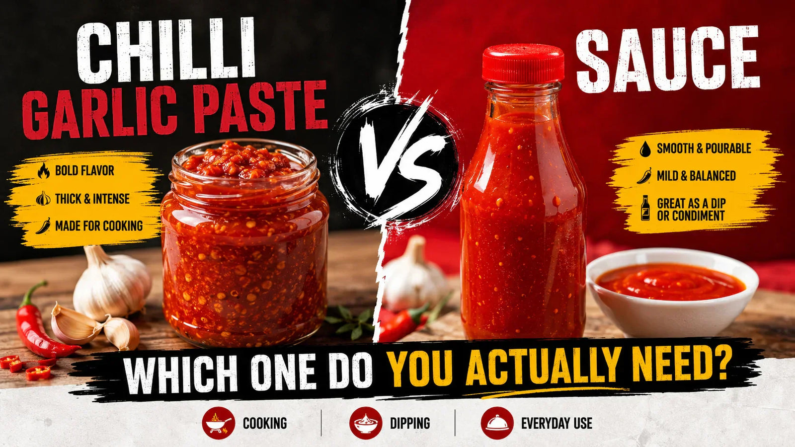 Chilli Garlic Paste vs Sauce: Which One Do You Actually Need?