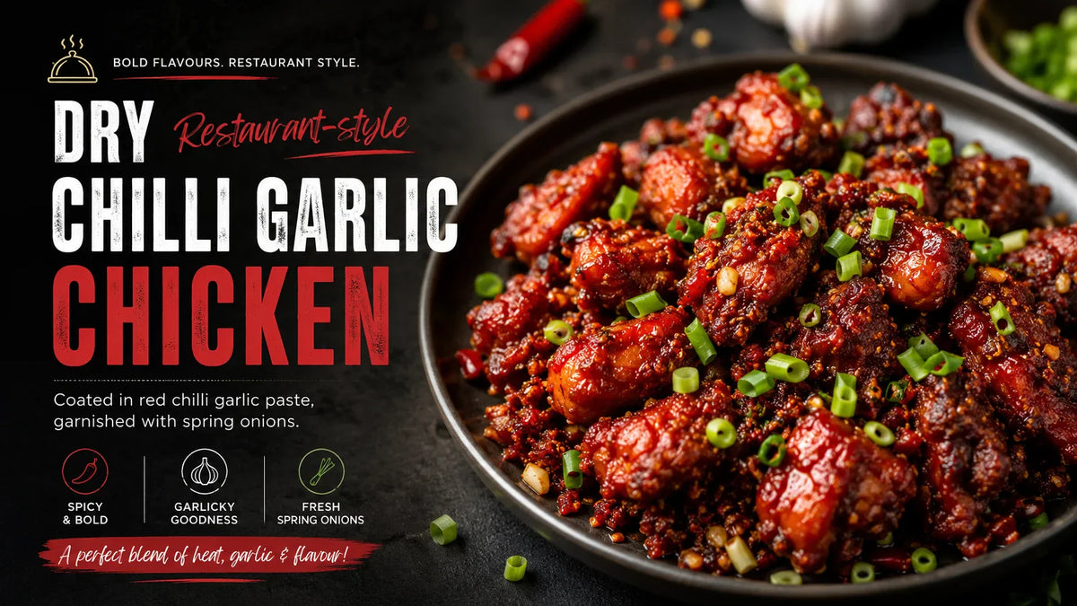 Chilli Garlic Chicken Recipe (Restaurant-Style)
