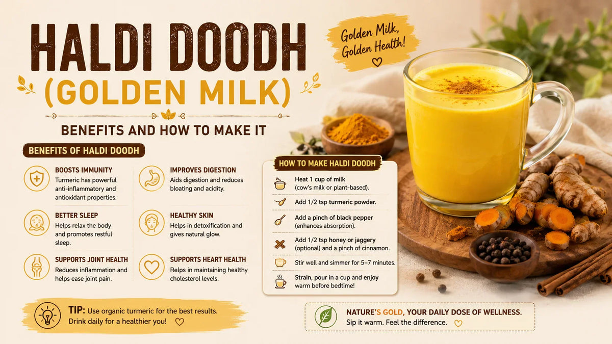 Haldi Doodh (Golden Milk): Benefits and How to Make It
