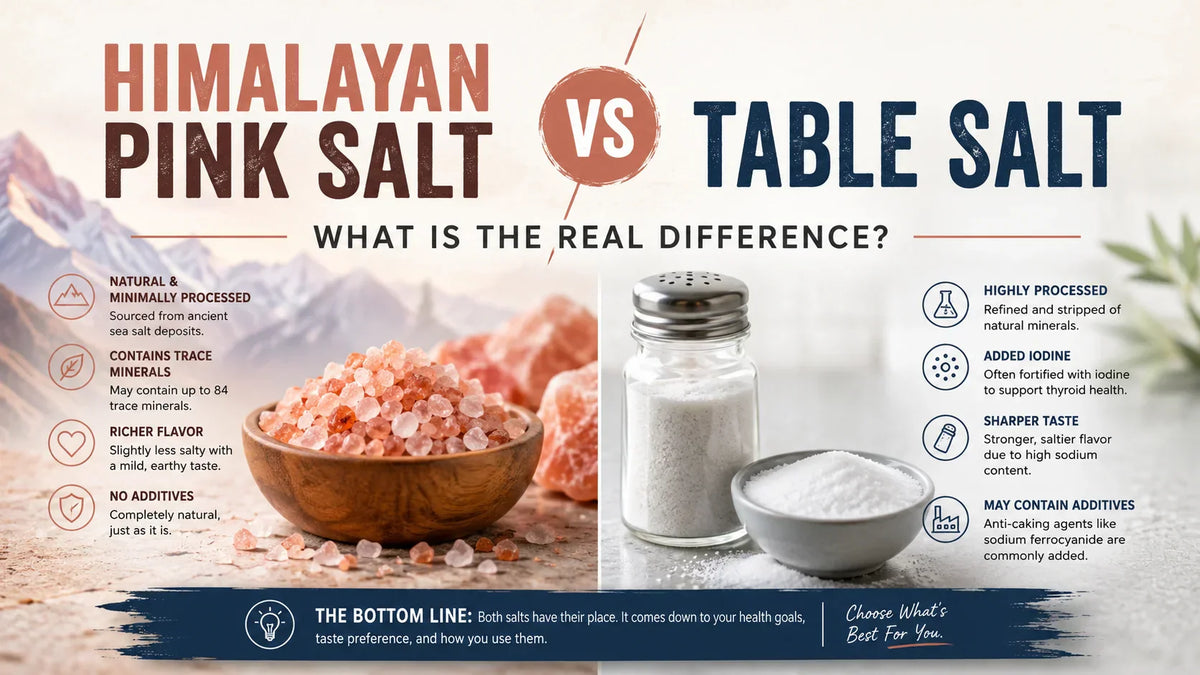 Himalayan Pink Salt vs Table Salt: What Is the Real Difference?