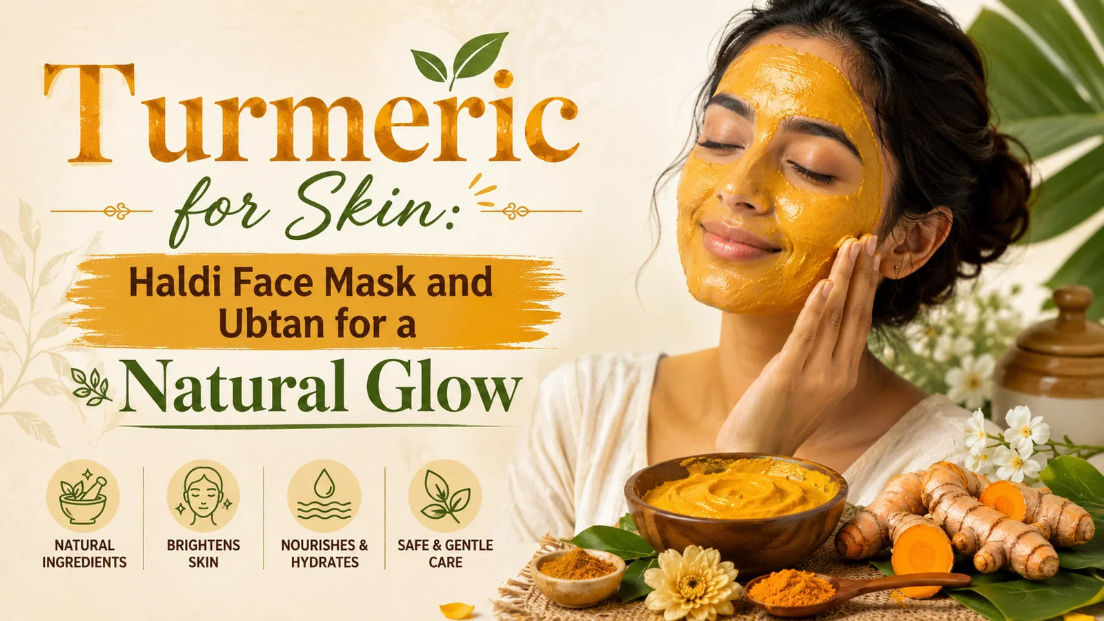 Turmeric for Skin: Haldi Face Mask and Ubtan for a Natural Glow