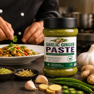 pure garlic ginger paste ready to use
