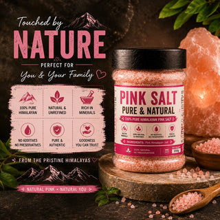 Himalayan pink salt available in 250g, 500g and 1kg packs from Pure Mirch Masala