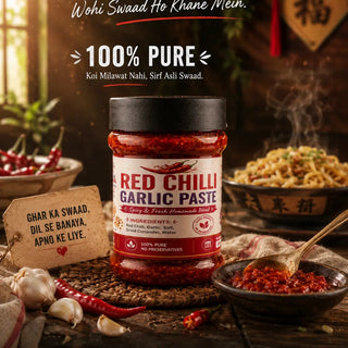 Pure Mirch Masala red chilli garlic paste (lahsan mirch) jar, no preservatives