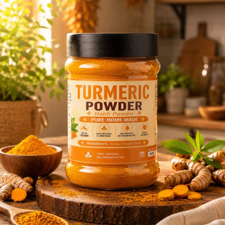 Turmeric powder available in 250g, 500g and 1kg packs from Pure Mirch Masala